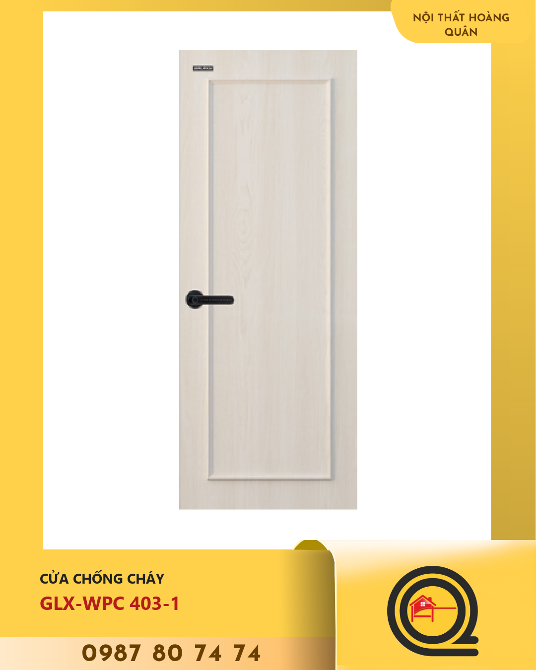 Cửa Nhựa Gỗ WPC GLX-WPC 403-1